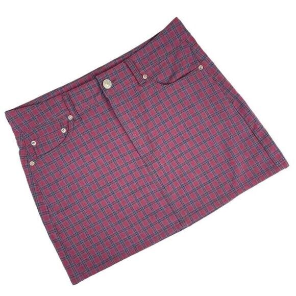 American Eagle Plaid Hi-Rise Mini Skirt Women’s Size 10 - Picture 1 of 7